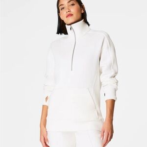 SPANX LUXE Women's White High-Neck Pullover